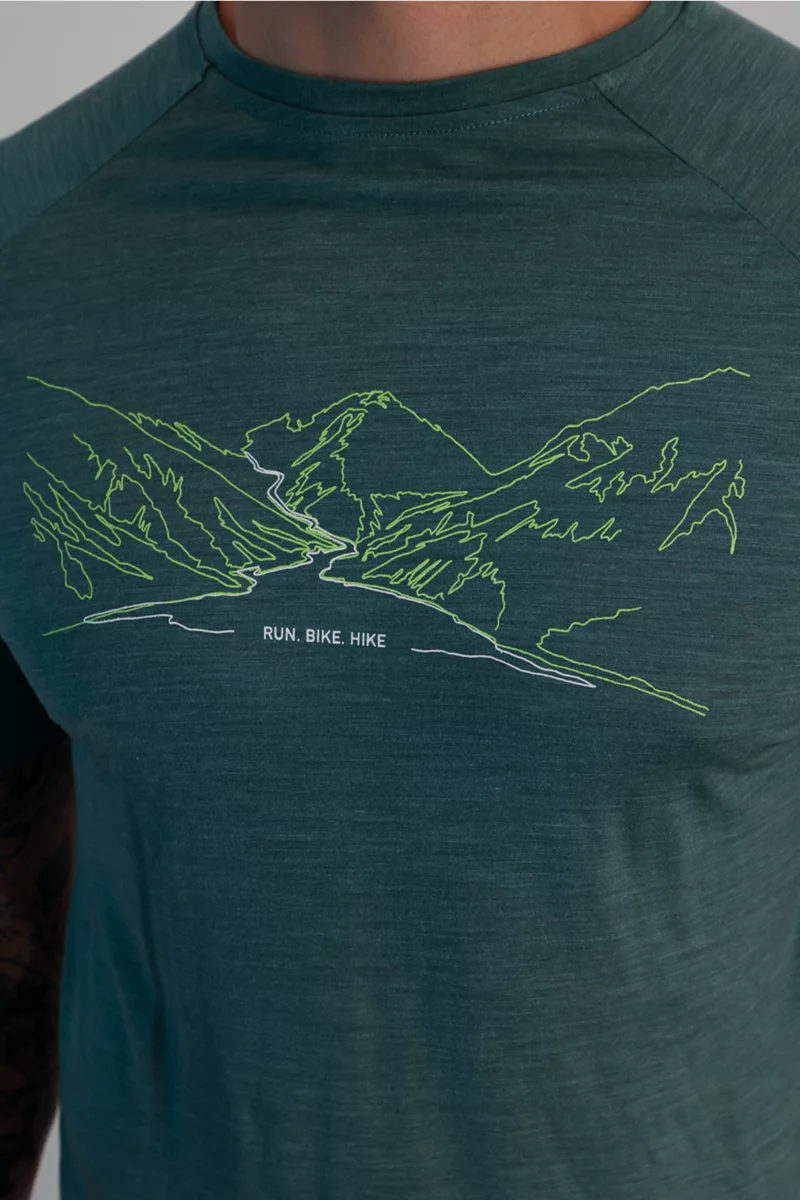 Odlo Ascent Performance Wool 130 RUN. BIKE. HIKE. Herren T-Shirt