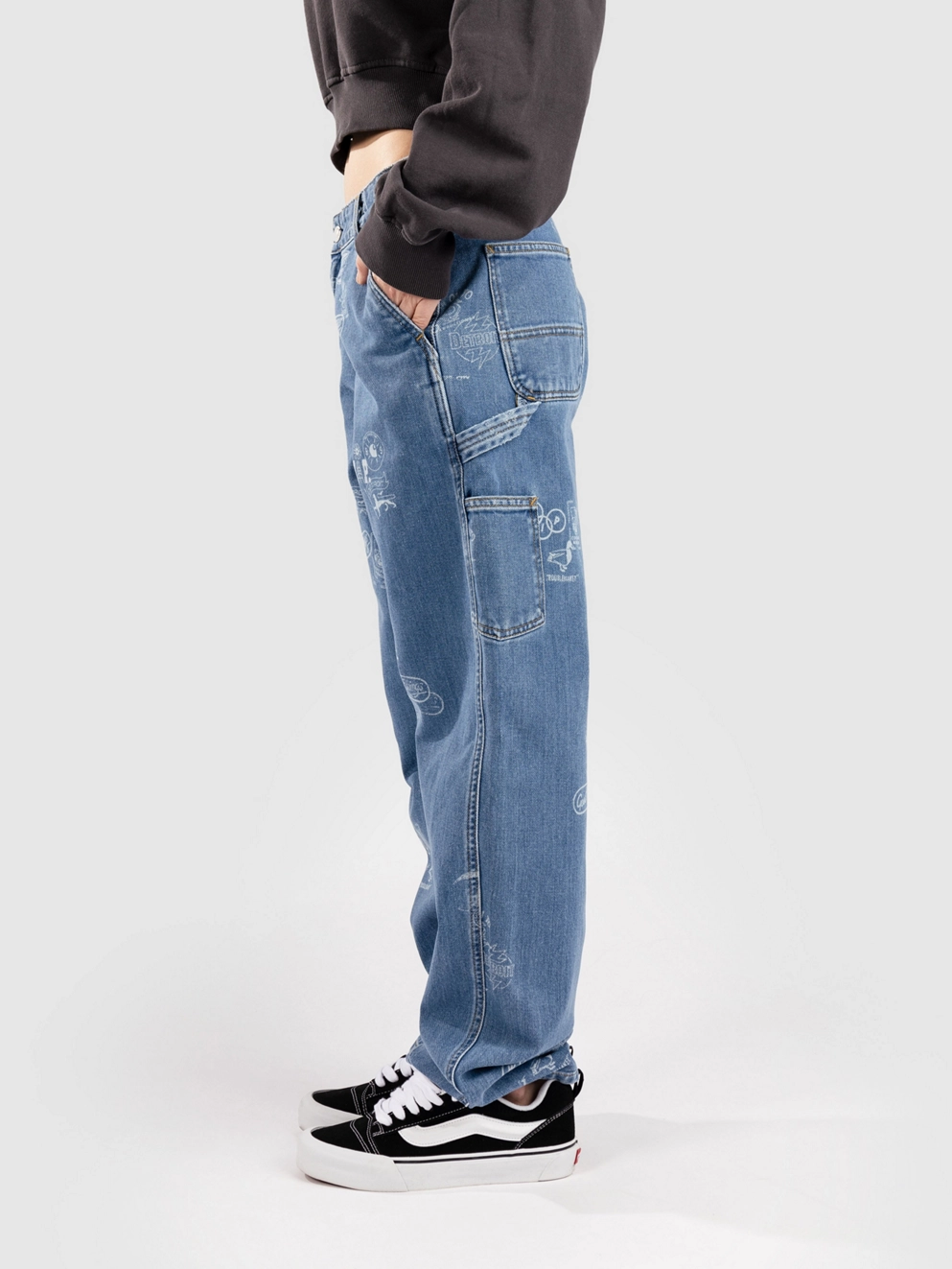 Carhartt WIP Stamp Jeans stamp print/blue