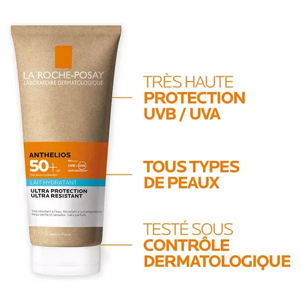 Loção Protetora Solar Hidratante La Roche-Posay Anthelios para Pele Seca e Sensível FPS 50+ 75ml
