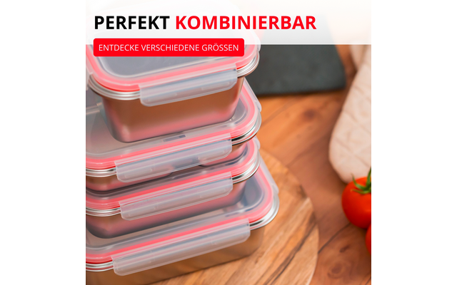 Westmark Lunch Box und Frischhaltedose Edelstahl