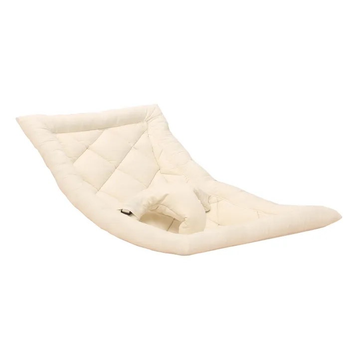 Charlie Crane Assise en coton bio pour Transat Levo | Blanc