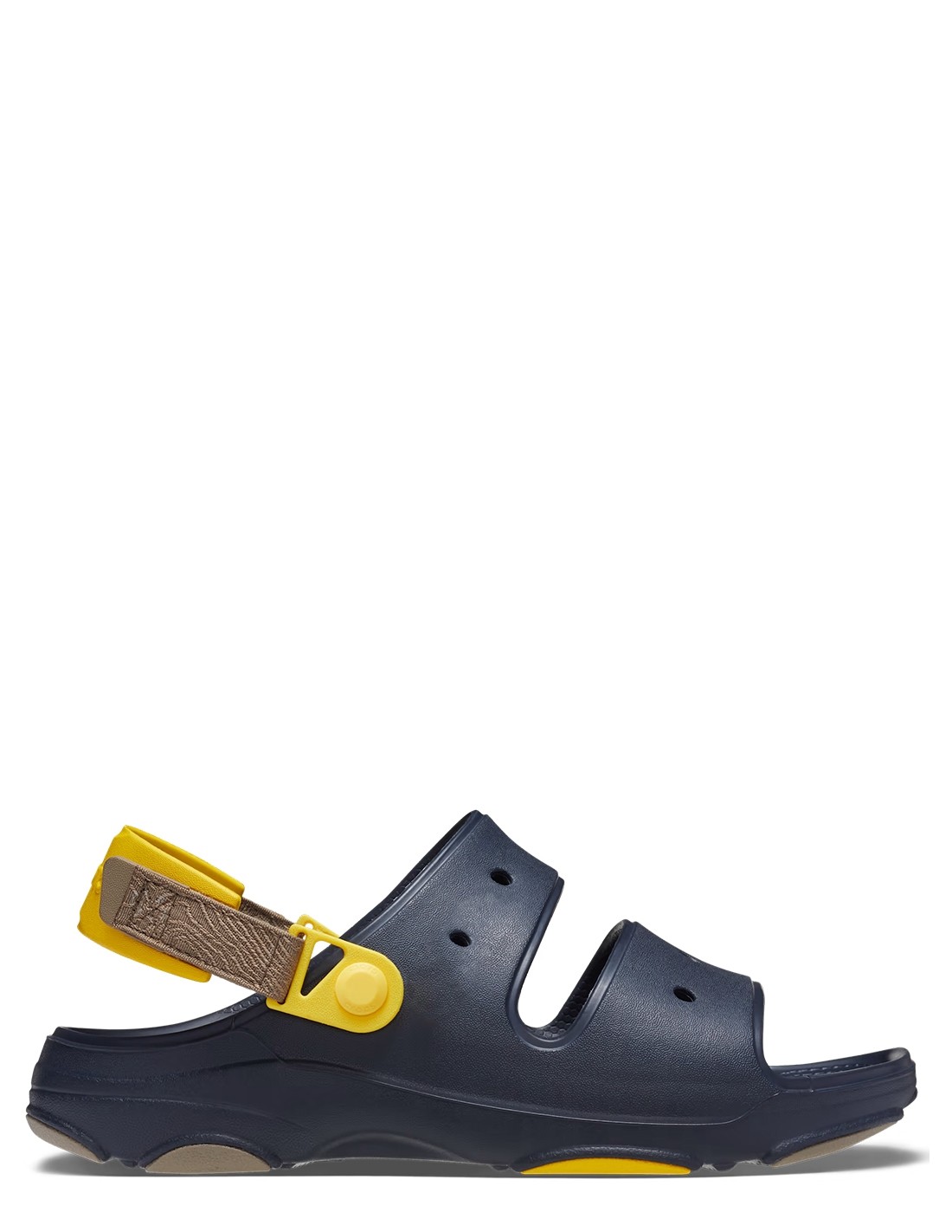 crocs sandales homme classic all-terrain sandal bleu marine jaune