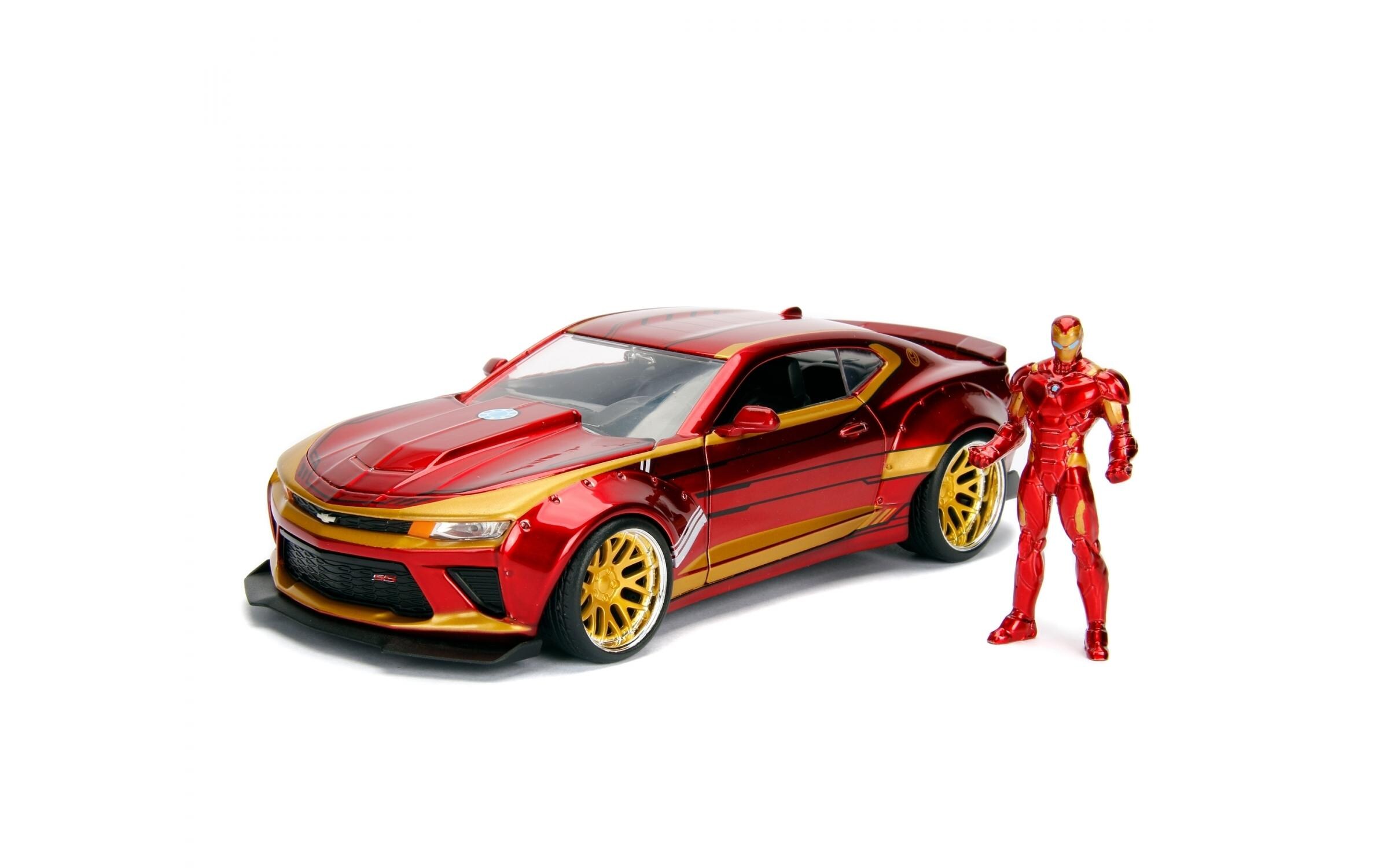 Sportwagen Marvel 2016 Chevy Camaro SS 1:24Ironman - 2016 Chevy Camaro SS Sammlermodell im Massstab 1:24