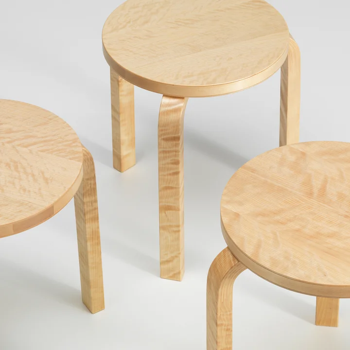 Artek - 60 Hocker (by Hella Jongerius), honig