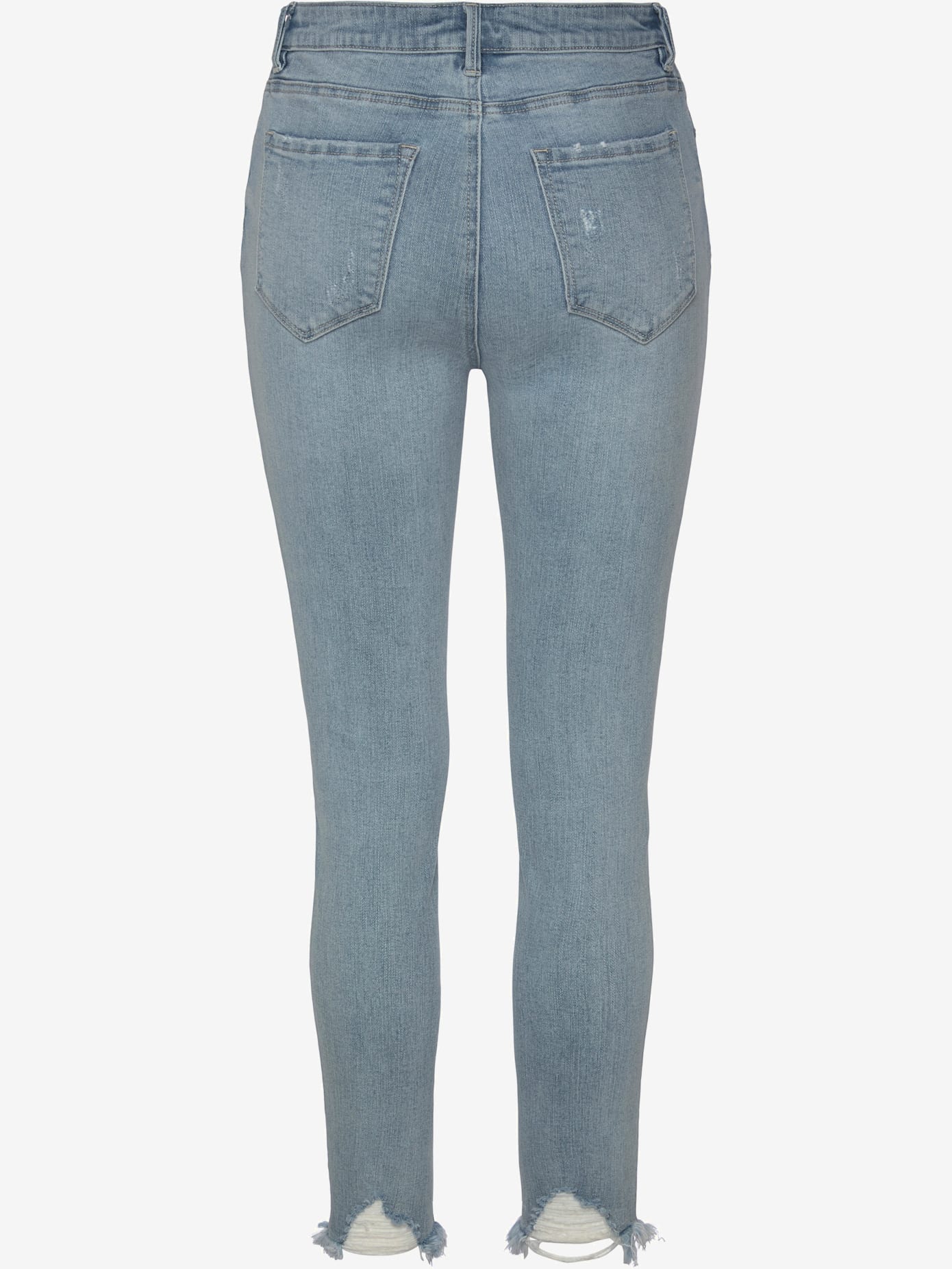 Jean effet déchiré jambes affinées
