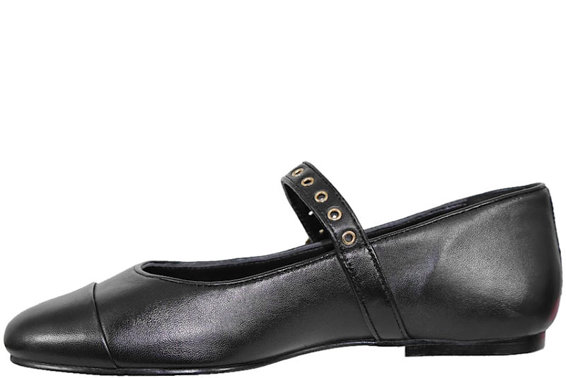 COPENHAGEN SHOES LOVE AND DREAMS BLACK BALLERINA