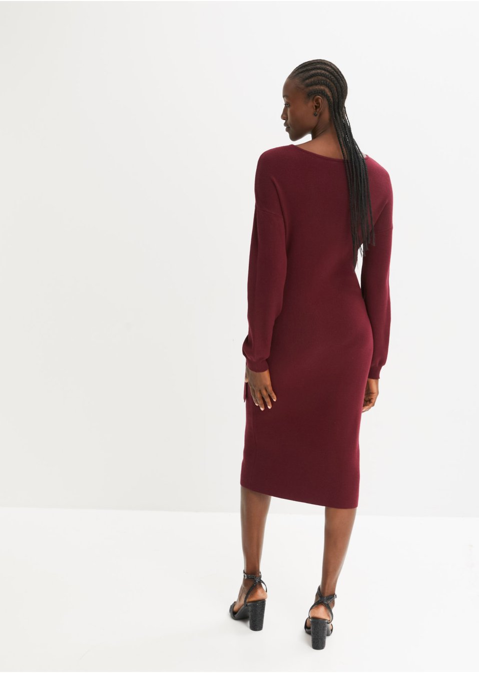 Robe en maille style portefeuille