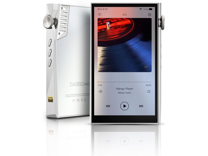 iBasso HiRes-Player DX260 MK2 Silber; Weiss Portabler Hi-Res Musik-Player