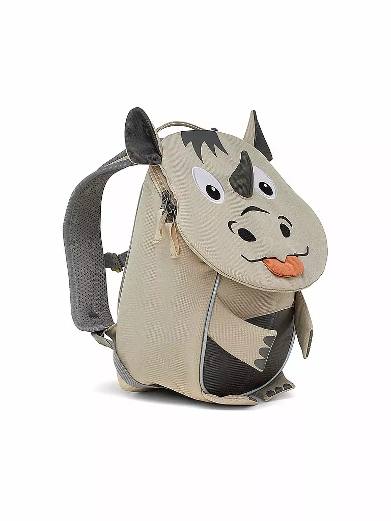 AFFENZAHN Kinder Rucksack Kleine Freunde - Nashorn grau
