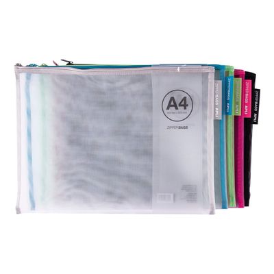 Apli Agipa - Pochette Zipper Bag A4 - disponible dans différentes couleurs