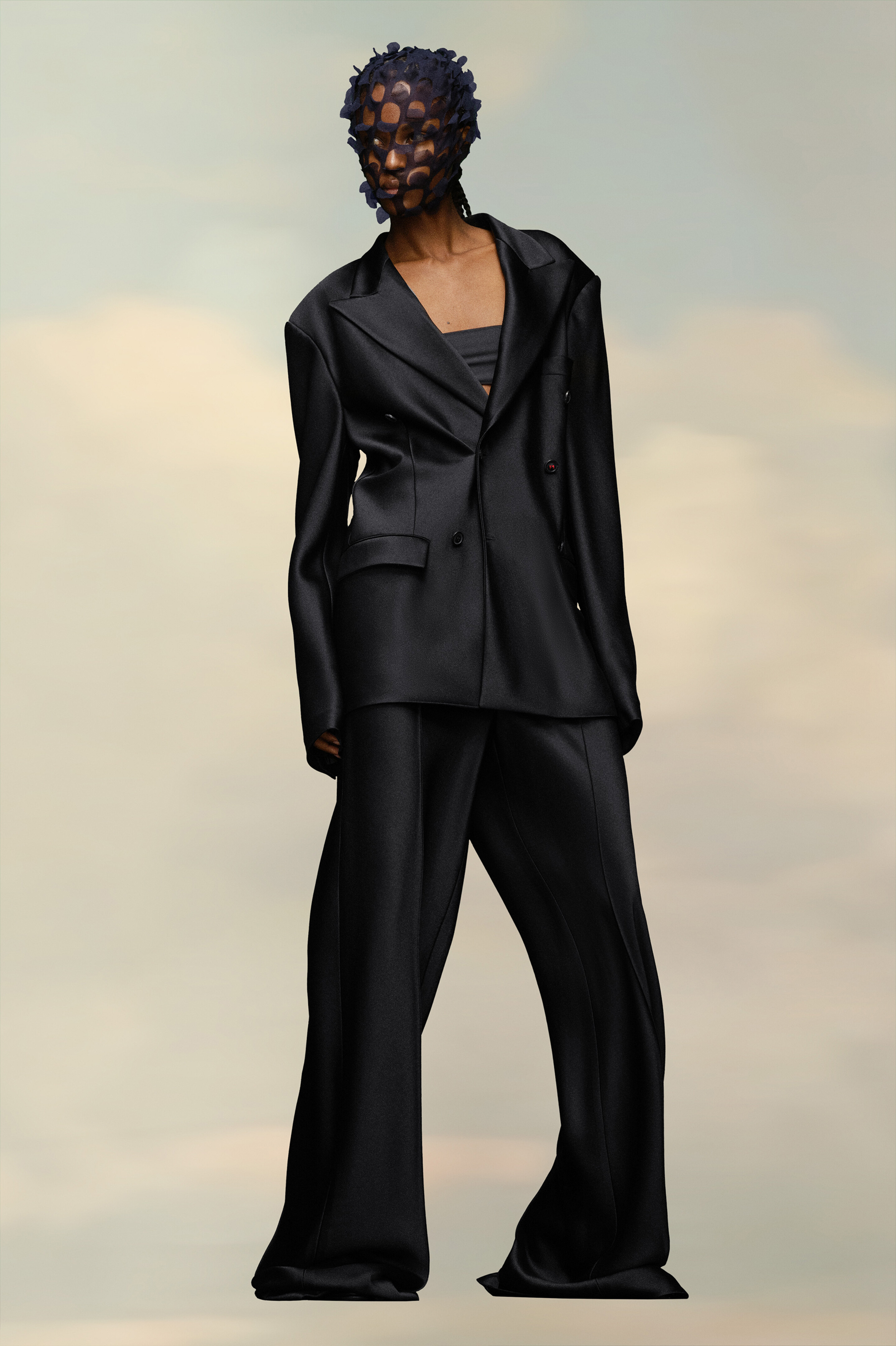 Costume en satin