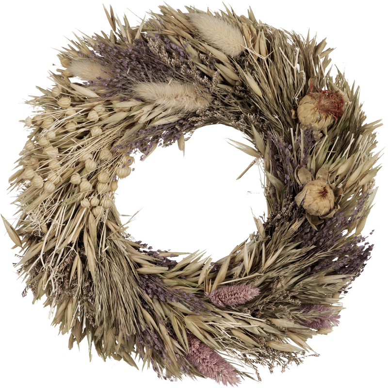 EGLO Trockenblumen-Kranz Minalin, braun