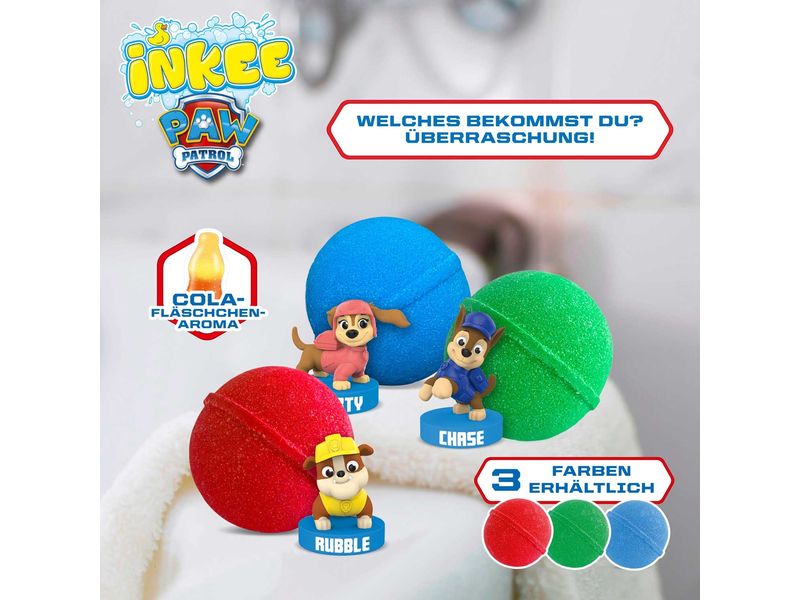 Craze Badekugel Inkee – Paw Patrol 1 Stück Überraschungs-Badebombe mit einem Paw Patrol Stempel