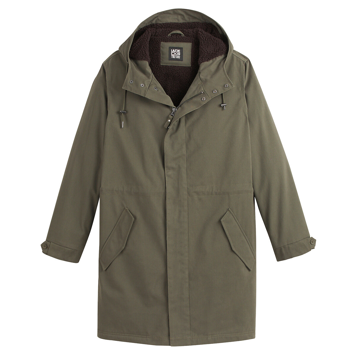 COLEÇÕES LA REDOUTE<br>Parka de comprimento médio forrada com sherpa