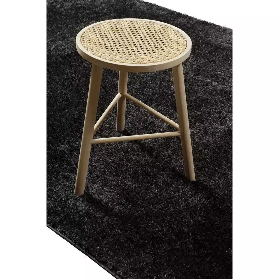 Wecon home basics Hochflorteppich Fanny anthrazit grau