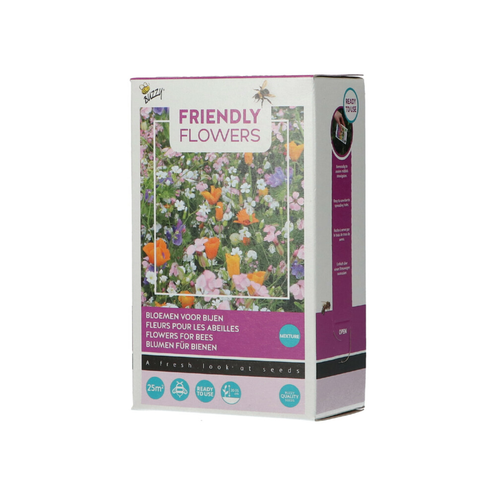 Buzzy Strooidoosje Friendly Flowers Bijen Laag25 m²
