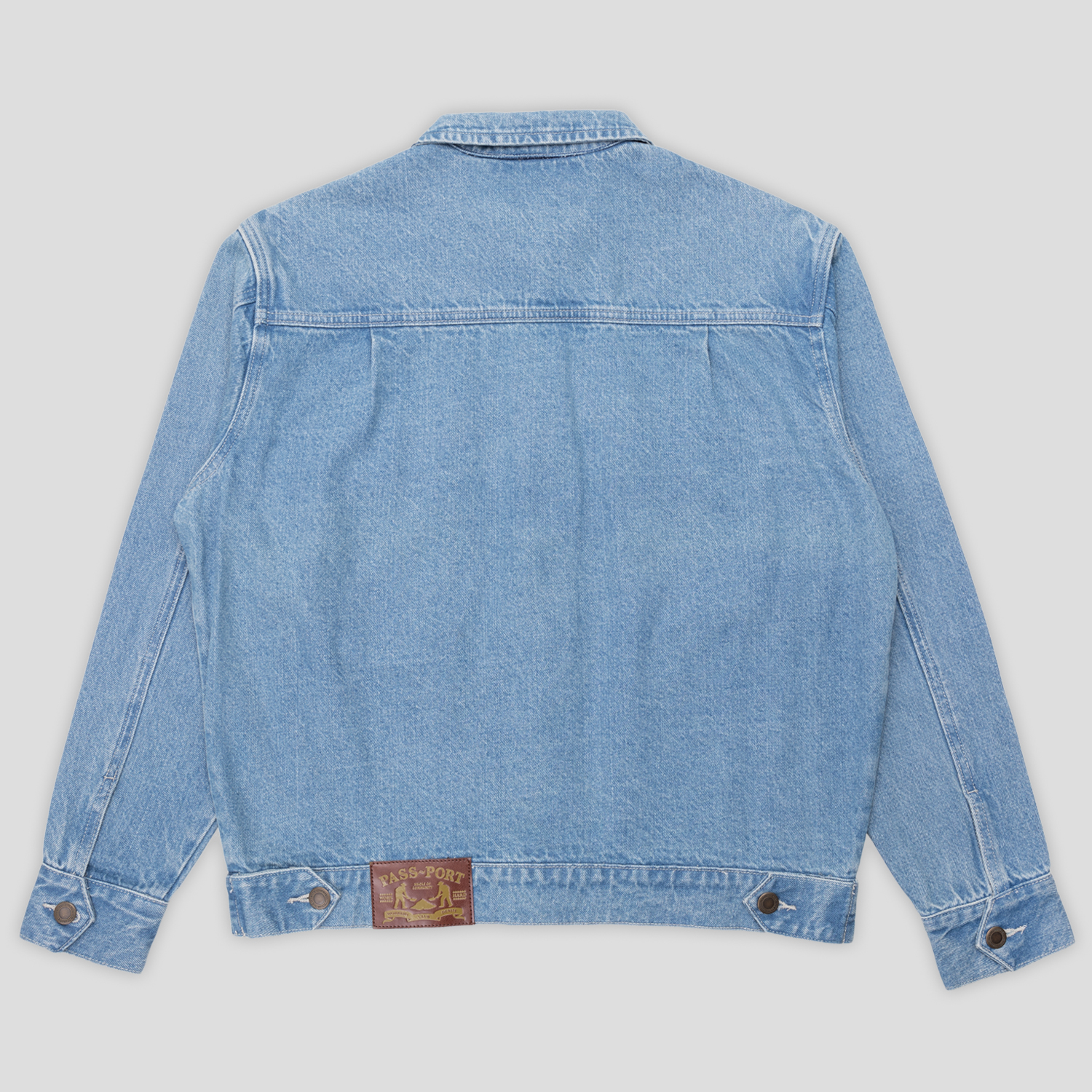 PassPort Workers Club Trucker Jacket Washed Dark Indigo