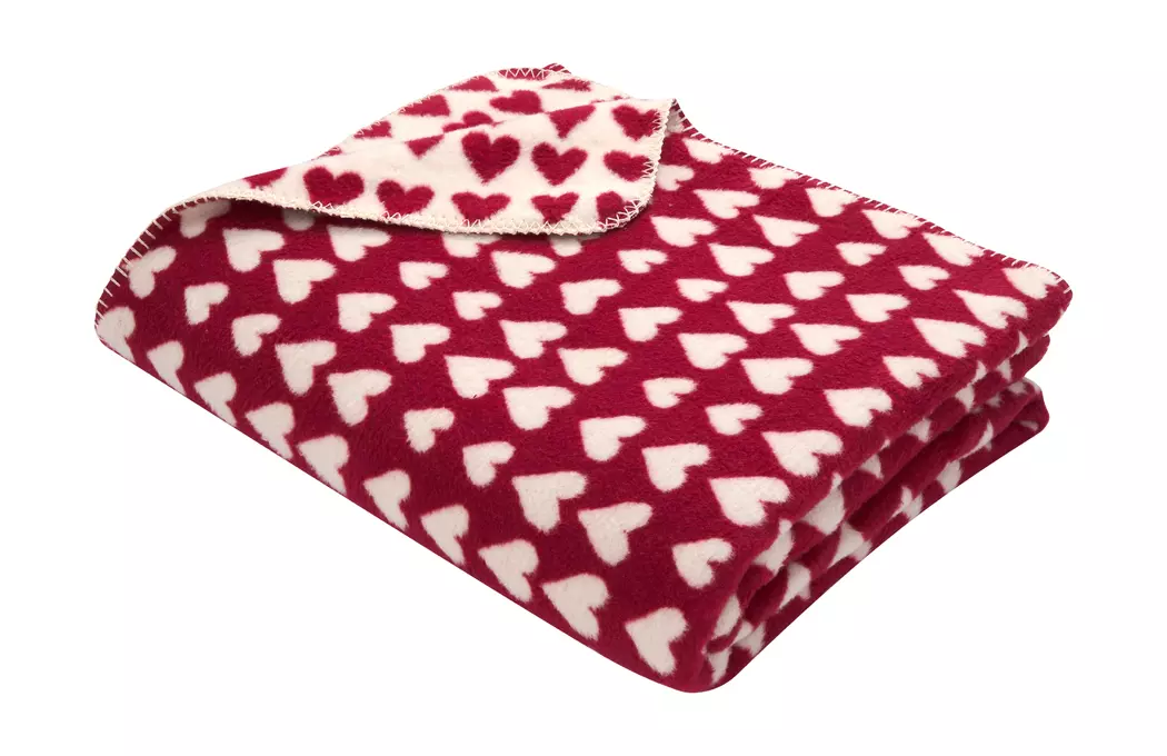 Kuscheldecke Herzerl Überall 150 x 200 cm
