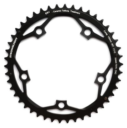 Plateau Extérieur Stronglight Shimano / Sram 130 BCD Type S CT2 5 Branches 2x10/11V Noir
