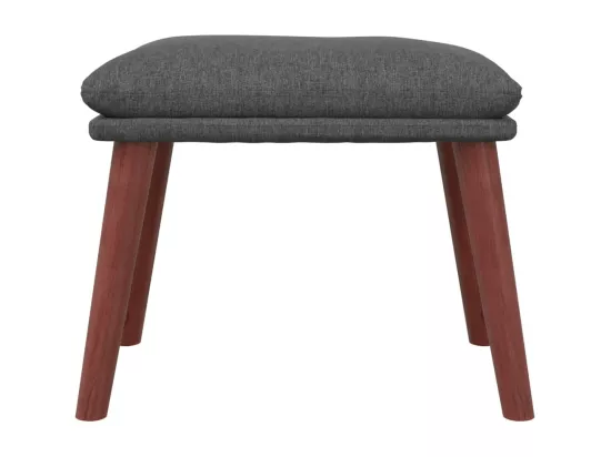 Repose-pied Gris foncé 45x29,5x35 cm Tissu