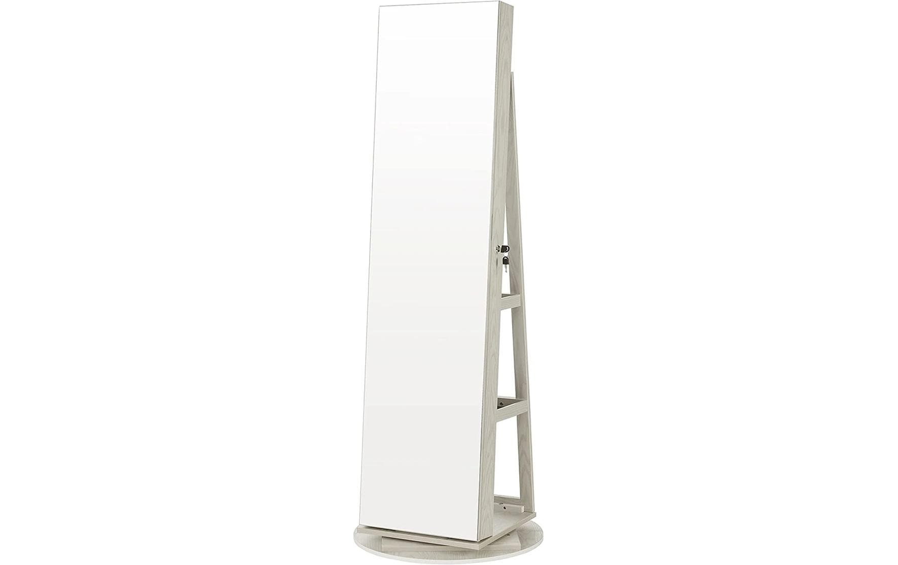 Schmuckschrank mit Spiegel 55 x 55 x 162 cm<br>Schmuckkabinett