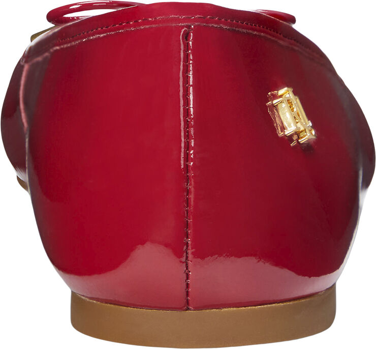 Lauren Ralph Lauren CRINKLE PATENT LTHR-JAYNA-FL-BAL Festive red