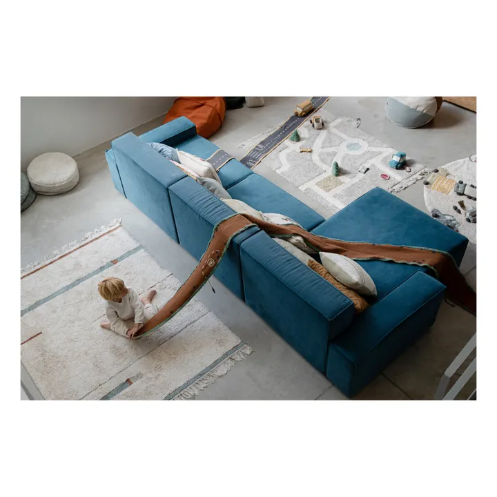 Lorena Canals Tapis Lanes | Bleu gris