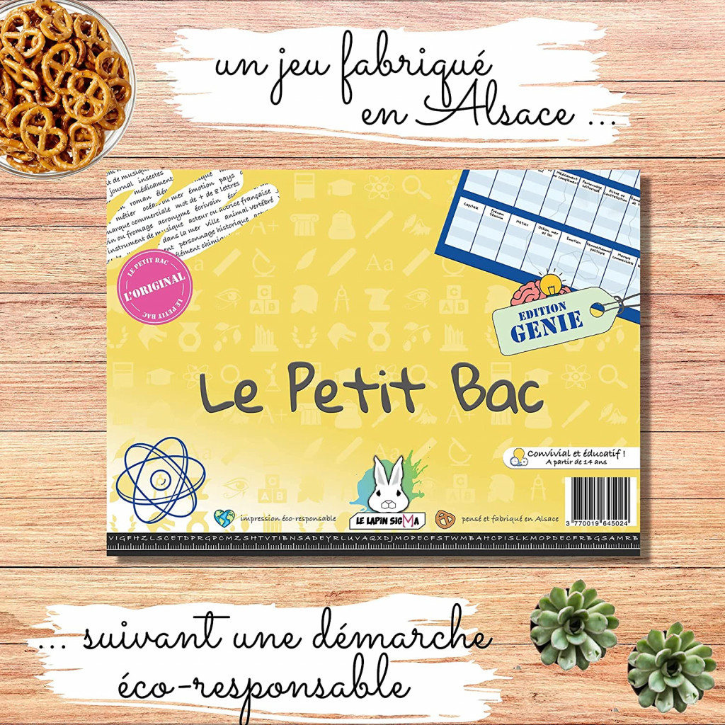 Jeu du Petit BAC - Edition Génie