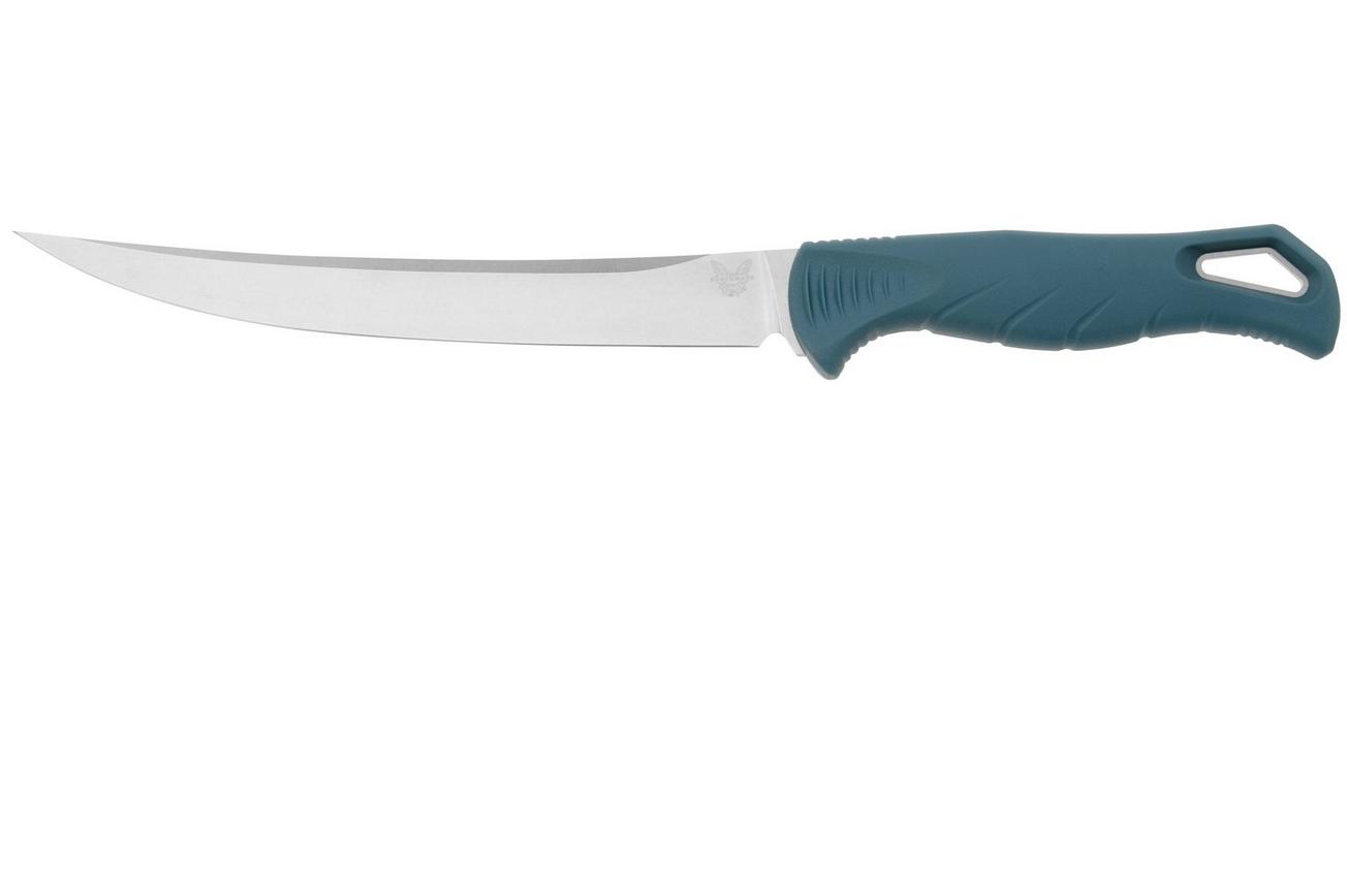 Benchmade Fishcrafter Trailing Point 7” 18010 CPM MagnaCut, Depth Blue Santoprene fileermes