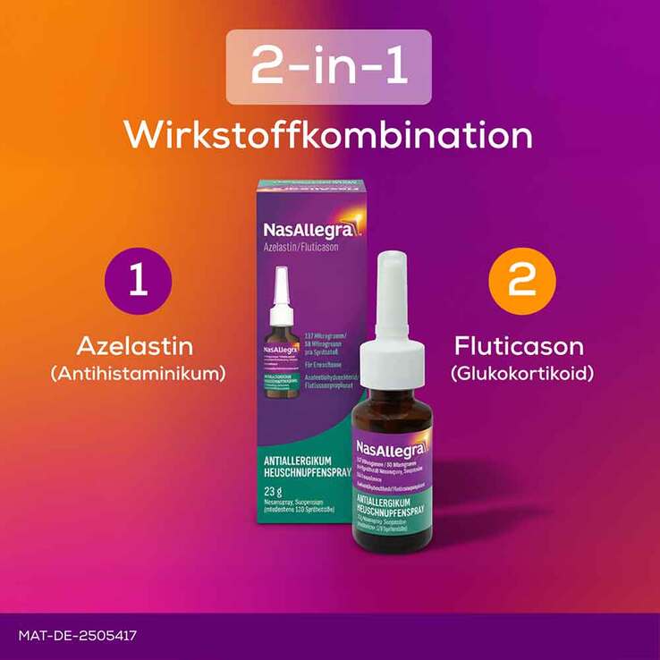 NasAllegra 137 µg/50 µg pro Sprühstoß Nasenspray, 23 g