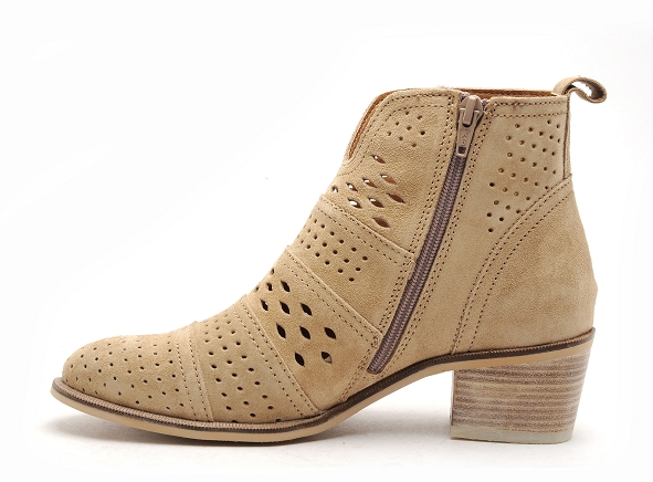Alpe boots bottine talons femme 505 beige