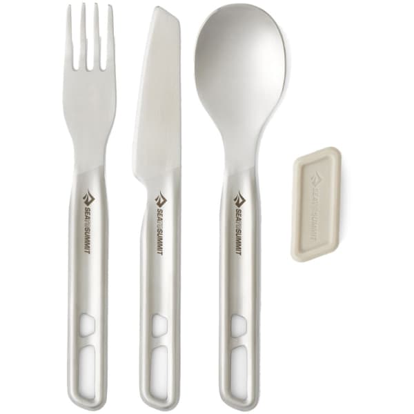Couvert randonnée SEA TO SUMMIT DETOUR STAINLESS STEEL CUTLERY SET 3PC