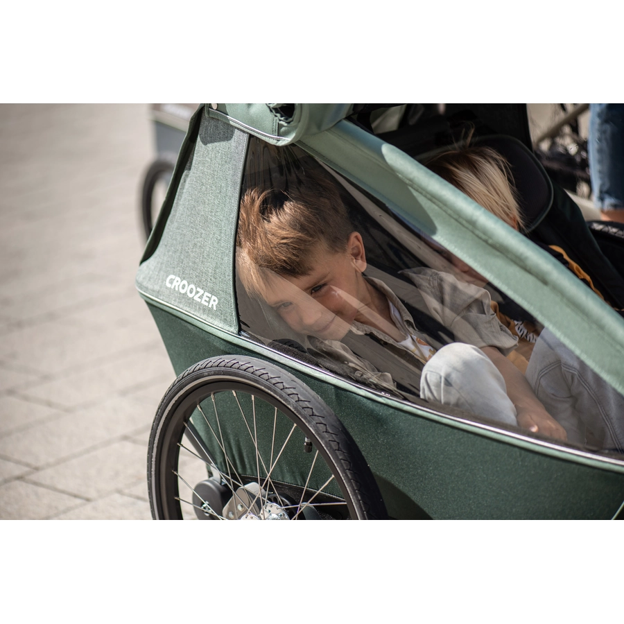CROOZER Kinderfahrradanhänger Kid Vaaya 2 Jungle green
