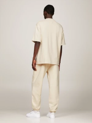 Camiseta clássica oversized de tecido atoalhado