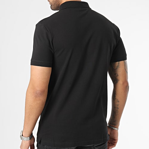 Polo Manches Courtes Logo Tape 2856 Noir