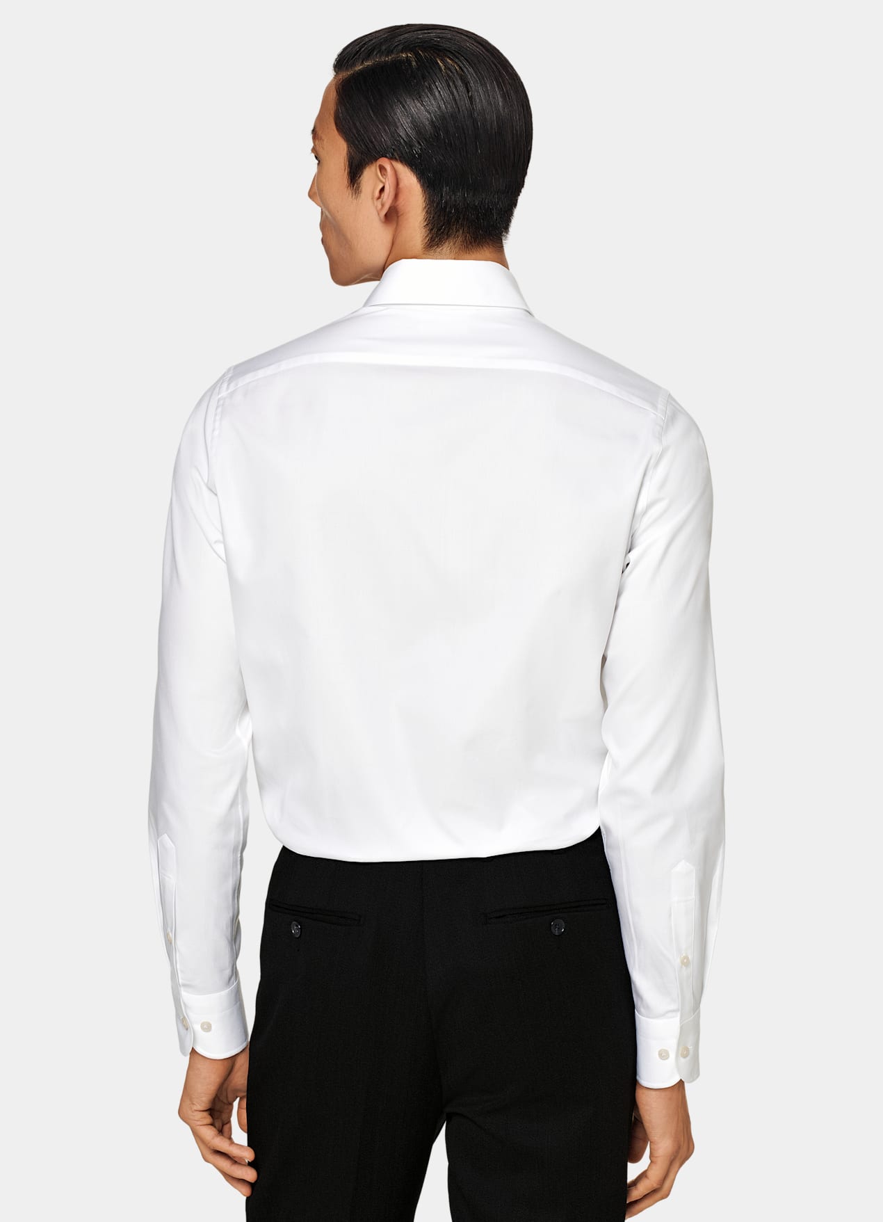 Chemise coupe Tailored à col classique large blanche