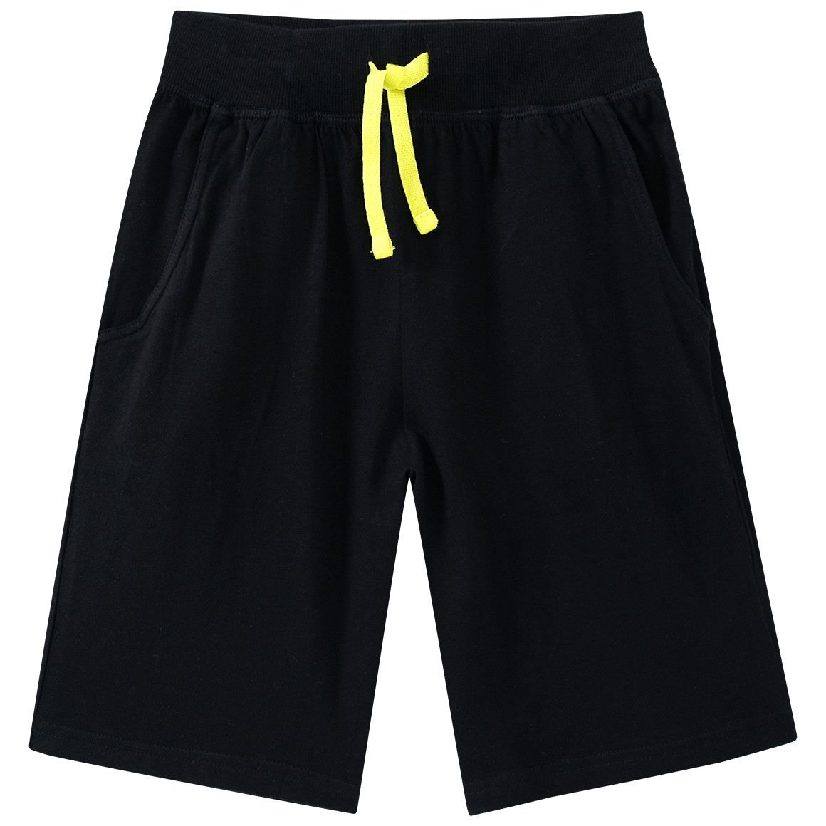 Yigga Jungen Shorty mit großem Print salbei / schwarz