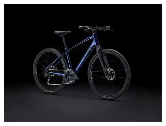 Vélo Fitness Trek Dual Sport 2 Shimano Acera / Altus 9V 650mm Bleu Foncé 2023