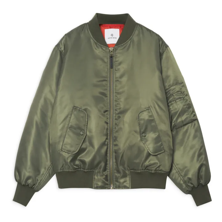 Anine Bing Bomber Leon | Vert kaki