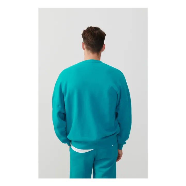 American Vintage Sweat Izubird | Bleu turquoise