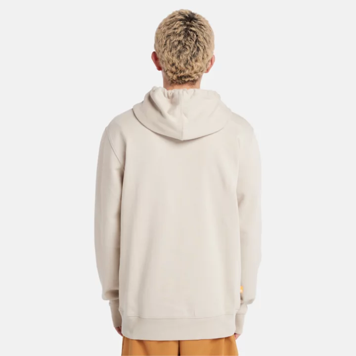 Moletom com capuz masculino bege, estampa 