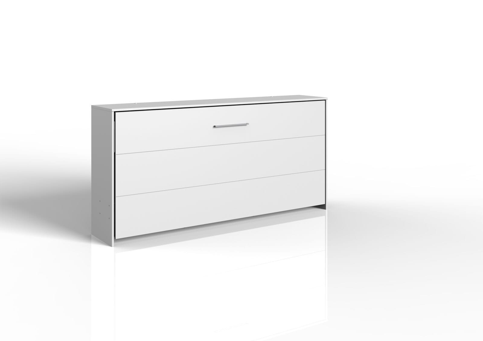 Wandklappbett JUIST weiß 90 x 200 cm horizontal
