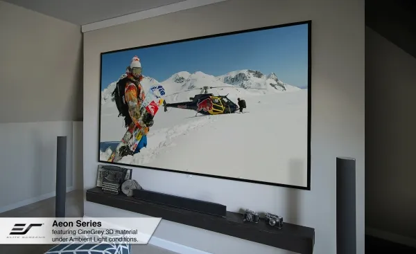 Elite Screens Aeon Series AR135WH2 - Projektionsskærm - vægmonterbar - 135