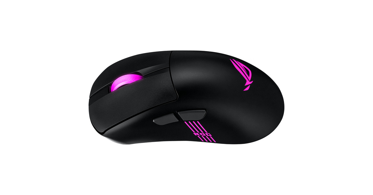 ASUSROG Keris II Origin Gaming Mouse  (Zwart, 42.000 dpi, RGB, USB, 2.4GHz, Bluetooth)
