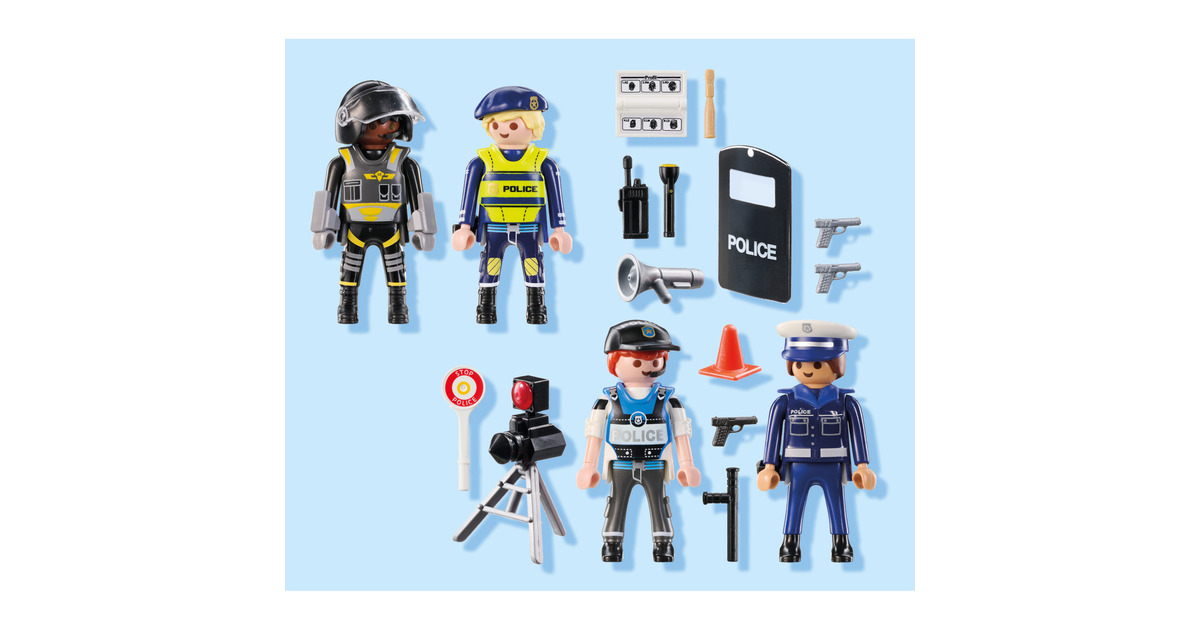 PLAYMOBILAction Heroes - Politie figurenset Constructiespeelgoed  (71730)