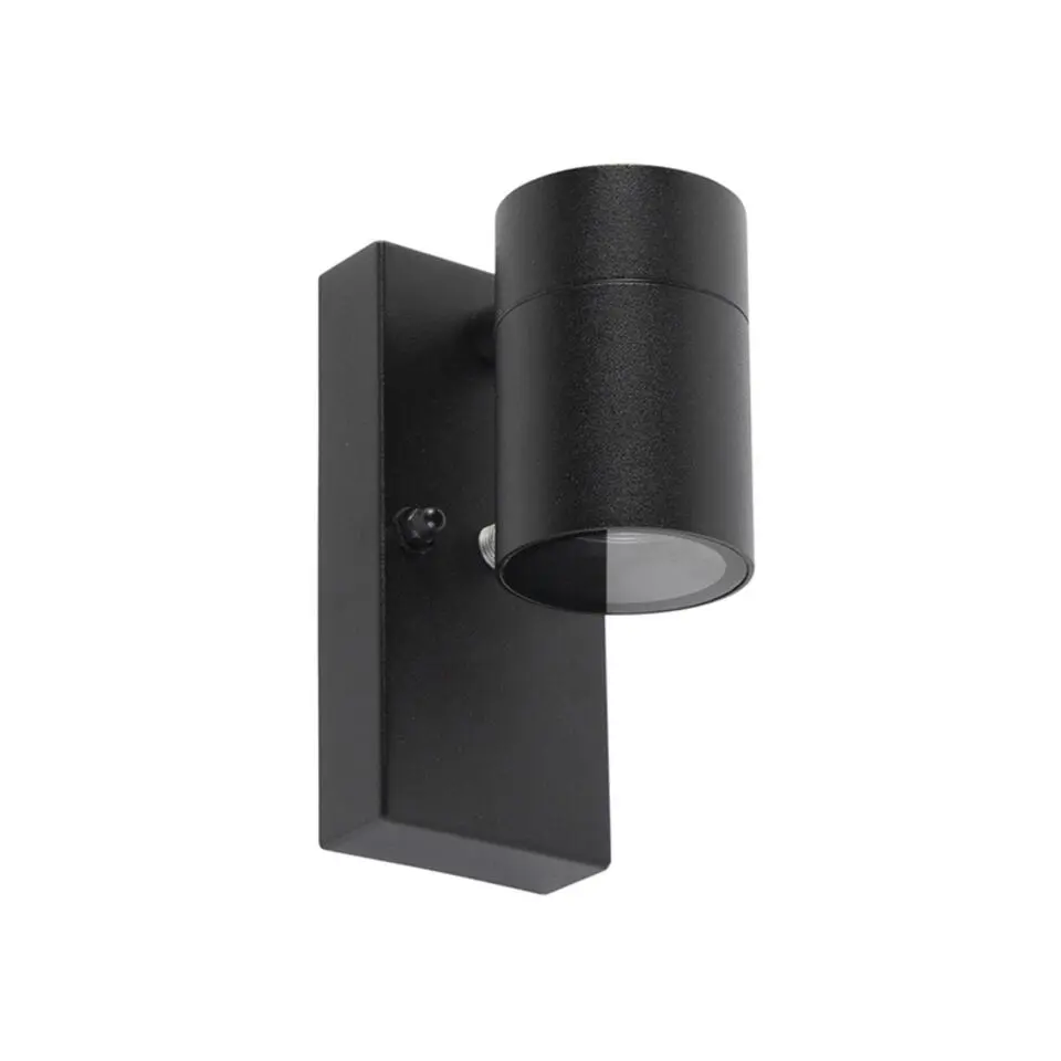 Qazqa buitenlampen met sensor solo zwart gu10
