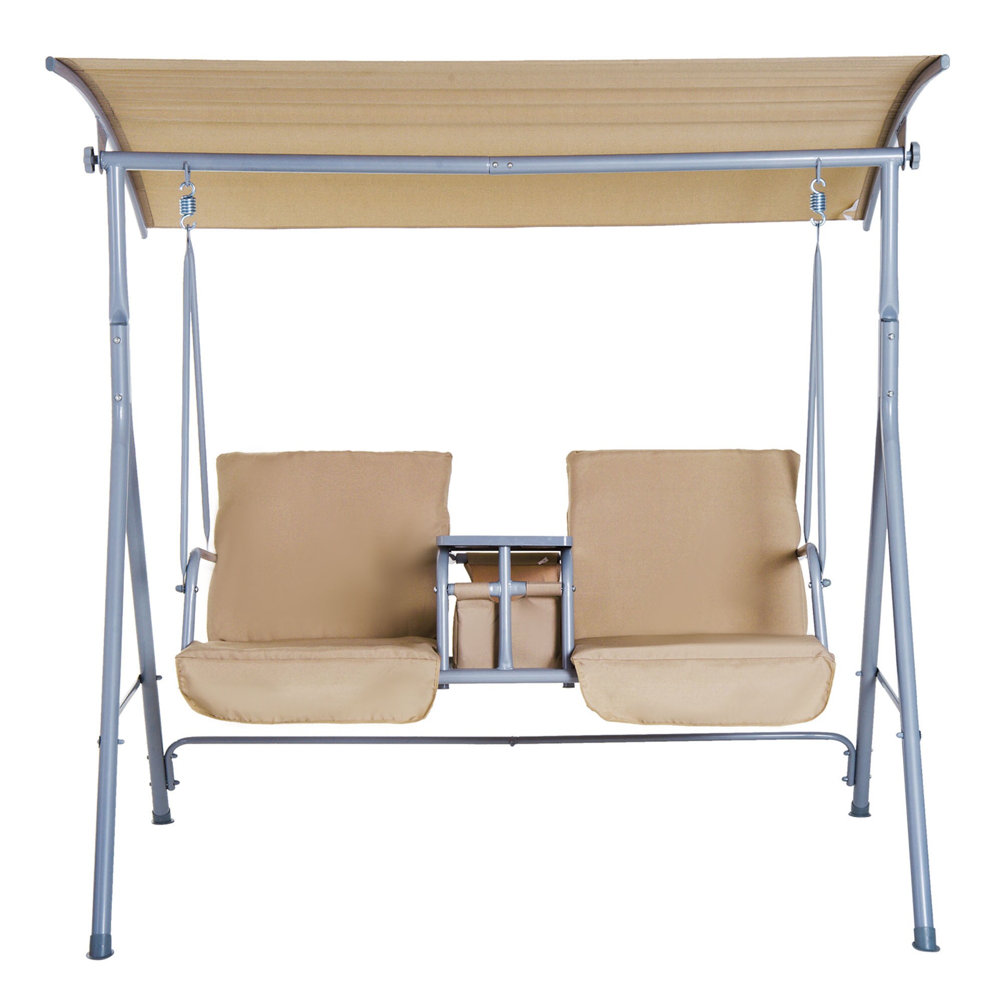 Outsunny Gartenschaukel mit Sonnendach 170 x 110 x 165 cm (LxBxH)