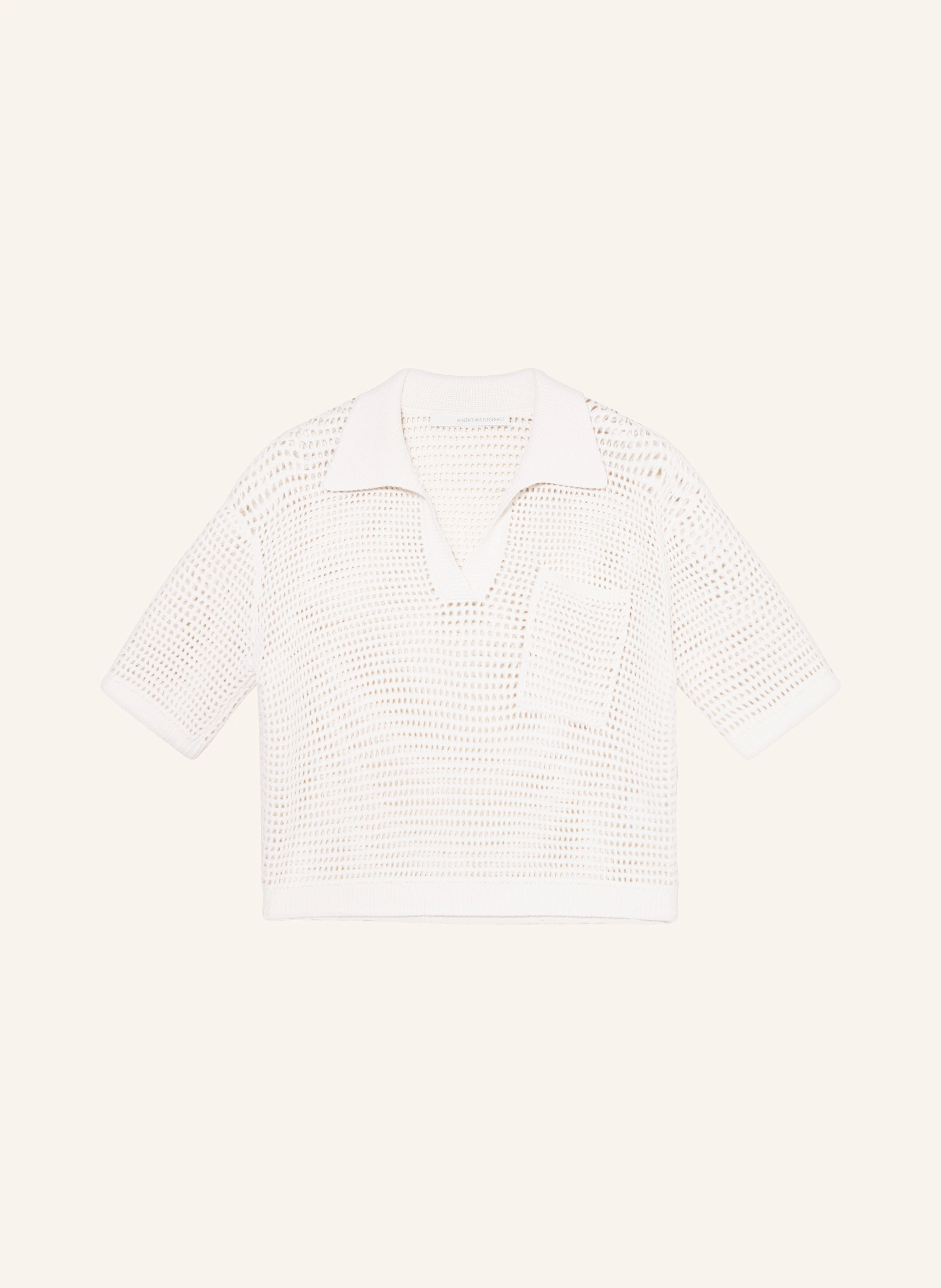 HERZEN'S ANGELEGENHEIT Strick-Poloshirt mit Cashmere