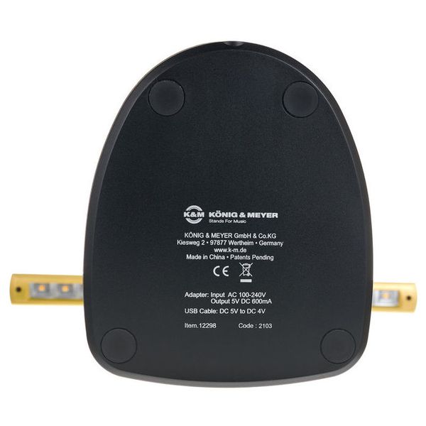 K&M 12298 LED Piano Lamp Gold