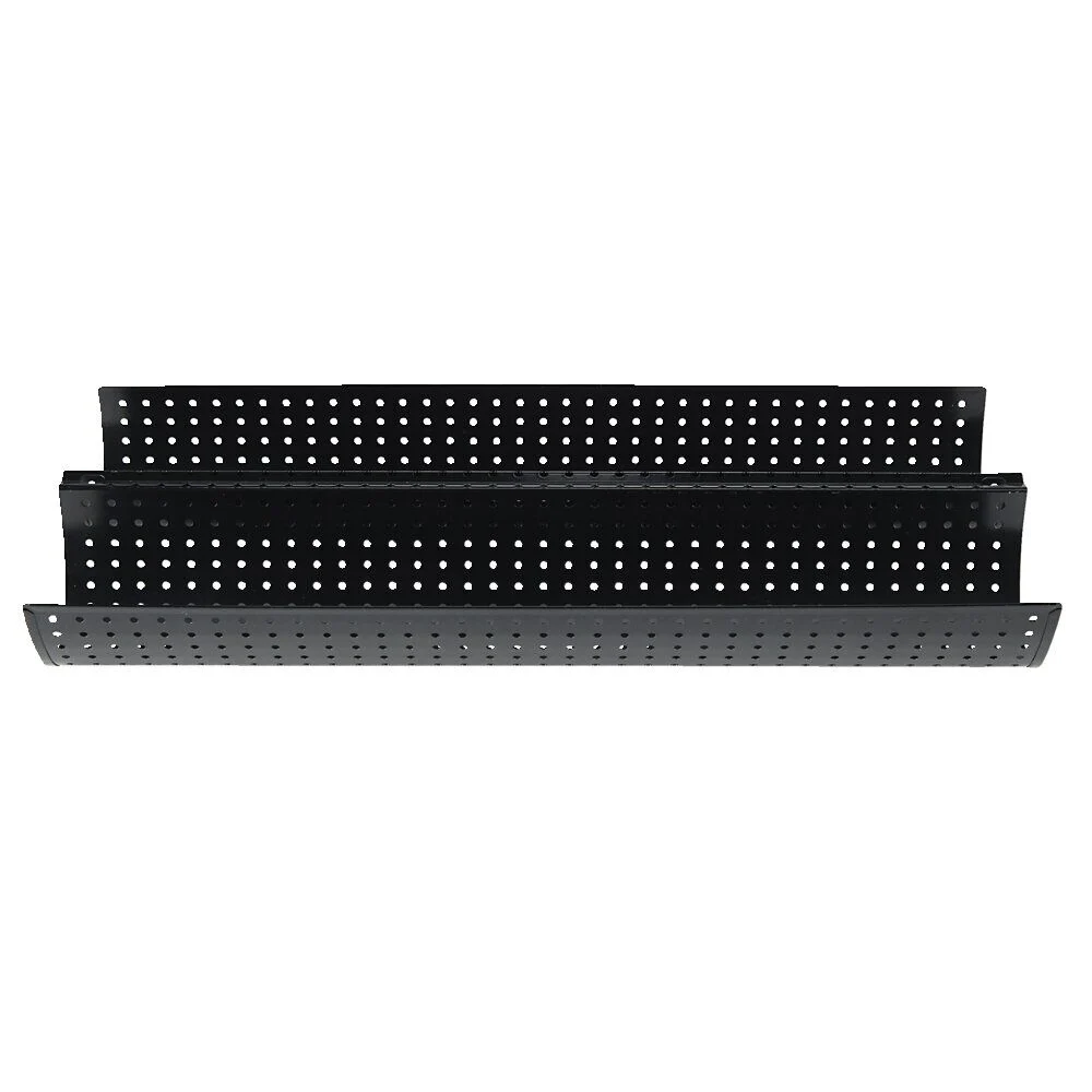 Moule 2 baguettes perforé acier noir 38x16xH5cm
